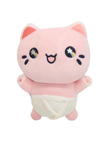 Peluche Chat Mignon Rose – 25 cm